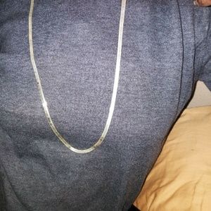 Sterling silver herringbone